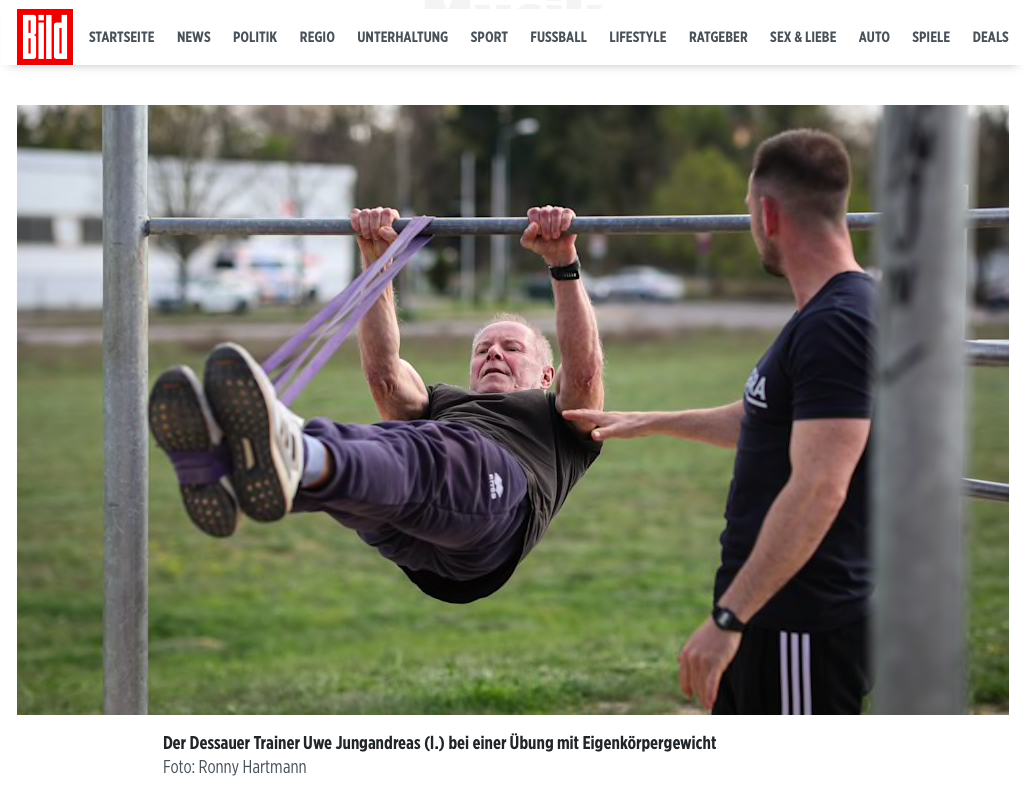 Online reporting on a newly opened outdoor fitness park by Workoutparks.com.